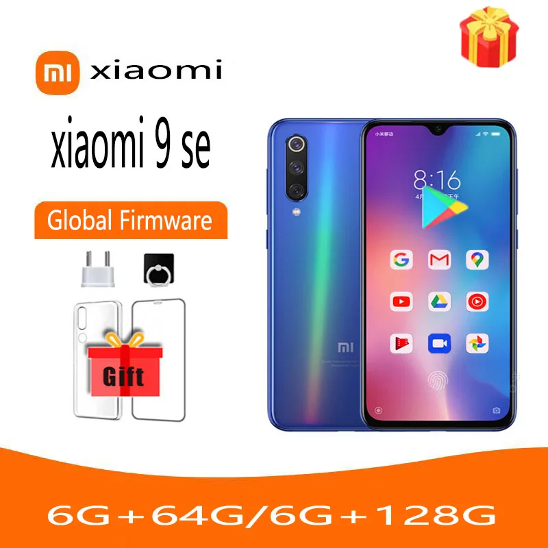Smartphone Global Rom Xiaomi se Snapdragon 712 Celular Android 48 mp Mais 20mp Impressão Digital Telefone Usado Original