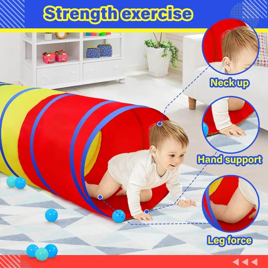 Túnel para criançasPop Up Play Túnel Tenda para bebês ou cães Brinquedos internos e externos para quintal Playset Classic 2 Pack Tunne