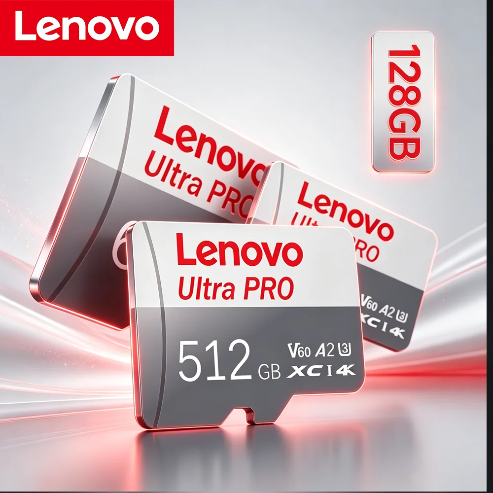 Карта памяти Lenovo 512 ГБ Extreme microSDXC UHS-I с адаптером - до 190 МБ/с, C10, U3, V30, 4K, 5K, A2, Micro SD Card SanDisk