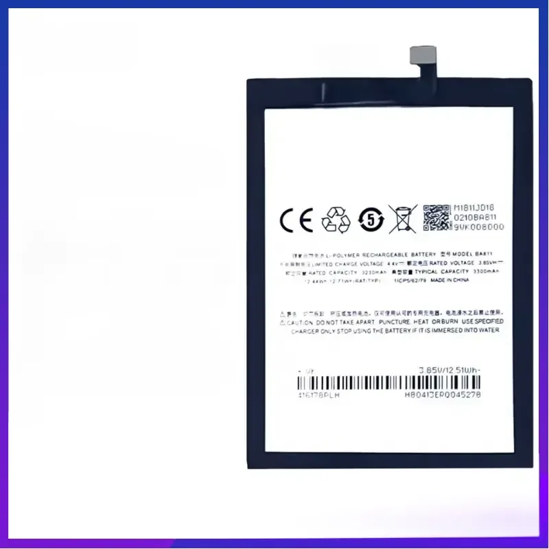 New High-quality BA811 Battery for Meizu M6T 6T M811Q M811H M811M M811S M811 High Capacity Capacity Phone Batteries Bateria