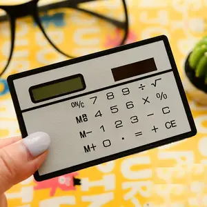 Ultra Fino Solar Mini Multifunktionskarte Neuheit Taschenrechner Studenten Geschenkkarte 8 Hauptverkaufsmaschinenunternehmen - №1