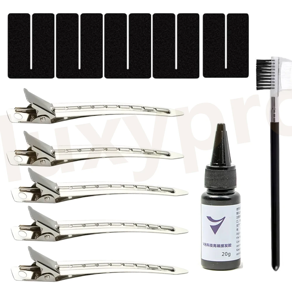 

UV hair gel set; UV hair gel 20ml hair clips uv protection cover