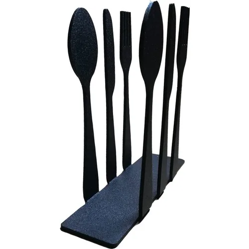 

Decoration Fork Spoon Knife Figured Decorative Metal Napkin Holder-Matte Black