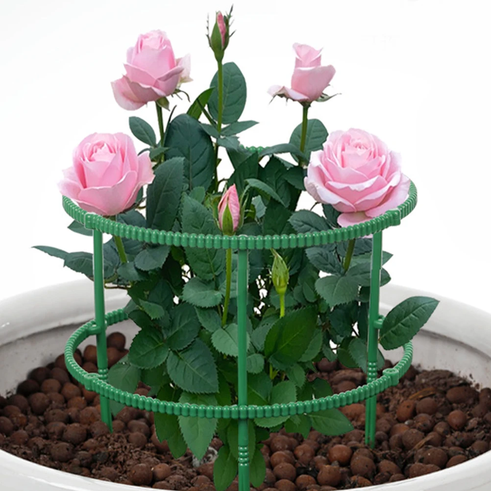 

15Pcs Flower Plant Support Stakes Durable Plastic Garden Plant Stakes for Potted Flowers Orchid Climbing Plants Gardening