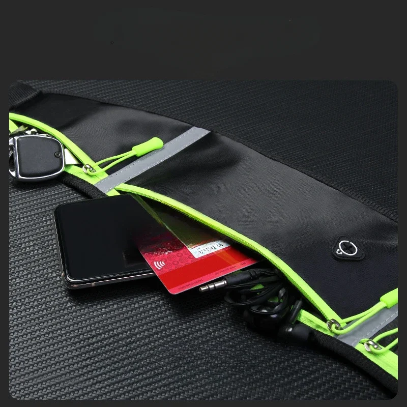 Stylish Sport Running Waist Bag For Women Men Waterproof Gym Bag Safty Reflective Tape Cycling Phone Case Running Belt