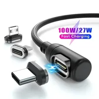 PD 100W 540° Magnetic Cable USB Typc-C to Type c  27W Lightning micro Cable Fast Charging For MacBook iphone 15 Samsung S23 S22