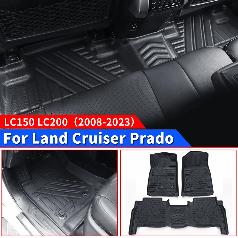 

For 2008-2023 Toyota Land Cruiser 200 Prado 150 Foot Mat LC150 LC200 Interior Accessories Upgraded Waterproof Mats & Carpets