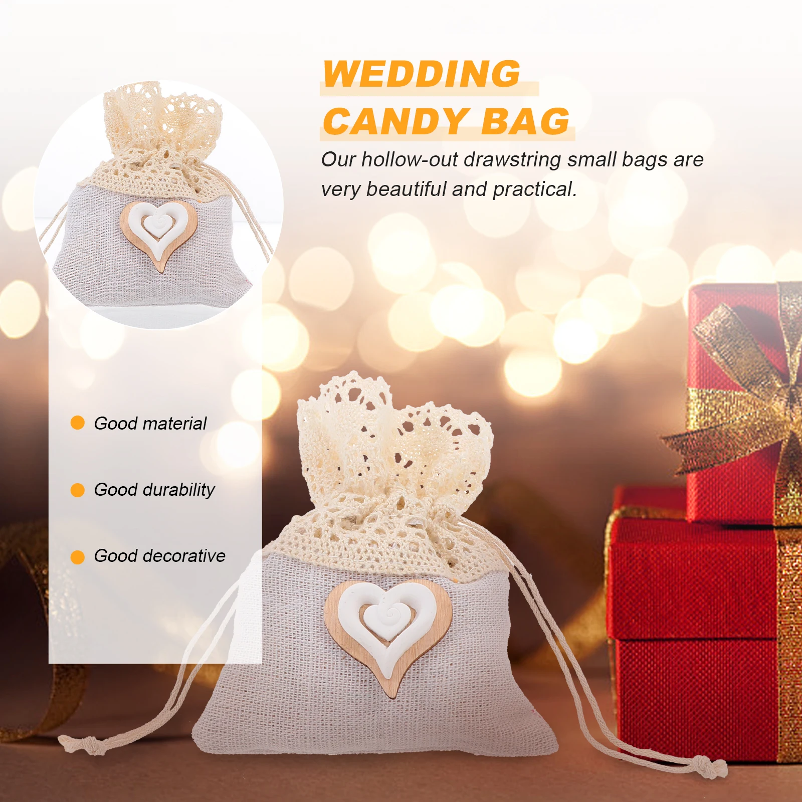 

6PCS Drawstring Sachet Bags Lavender Wedding C y Favor Decor Lightweight Durable Spice Scented Gift Packaging