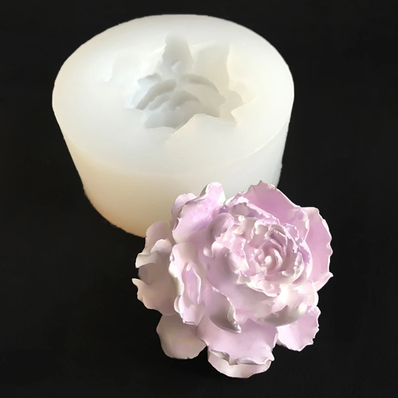 Rose Flower soap mold for soap Making silicone soap molds Aromatherapy plaster mold