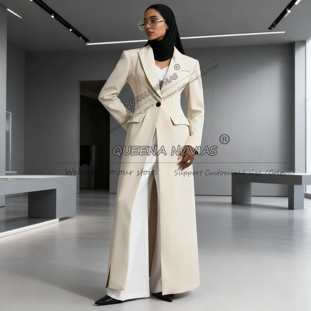 Klassische, solide Kleider für die Brautmutter, maßgeschneiderte Blazer mit spitzem Revers und Hosen, 2-teilige Anzüge für formelle Empfangsparty-Kleider für Damen