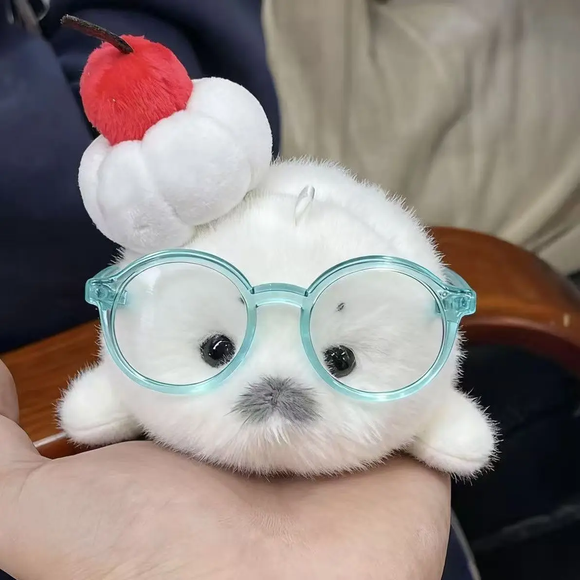 

Cute Oceanarium Baby Seal Plush Pendant Keyring Simulation Plush Stuffed Animals Seal Backpack Decor Cartoon Birthday Xmas Gift