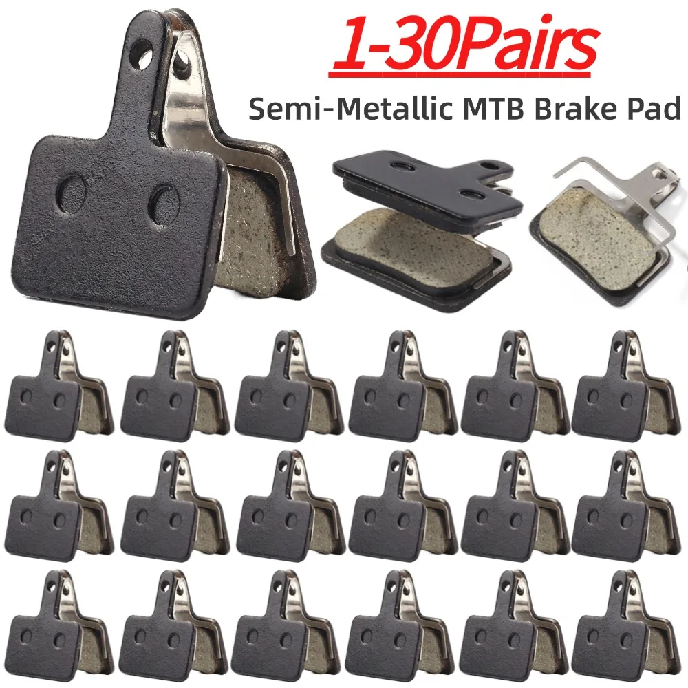 1-30Pairs Resin Bicycle Disc Brake Pads for Shimano M375 M445 M446 M525 M465 M475 M485 M495 Semi-Metallic MTB Bike Brake Pads