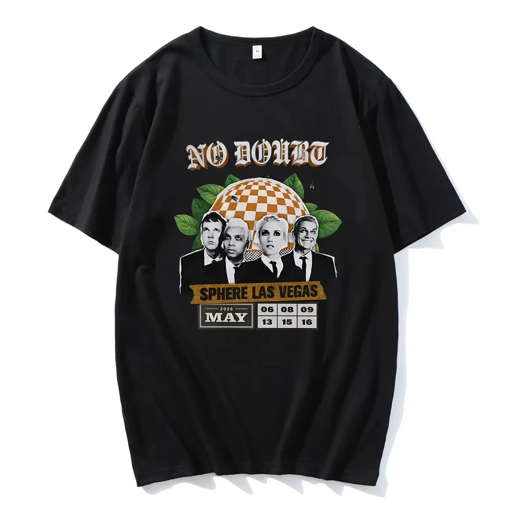 No Doubt SPHERE LAS VEGAS Tshirts Rock Band Graphic Printing T-shirt Short Sleeve Cotton Male Tees Unisex Streetwear Men T Shirt