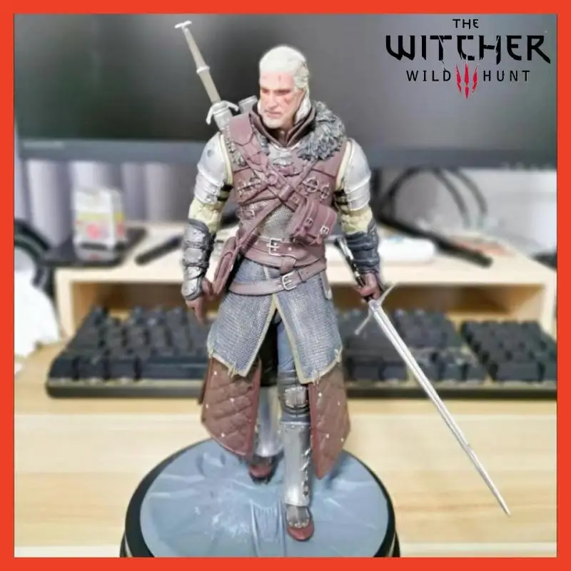 The Witcher 3: Wild Hunt Geralt Of Rivia figura de acción juguetes estatuilla de juego 24cm Pvc modelo de colección adornos juguete de regalo para niños