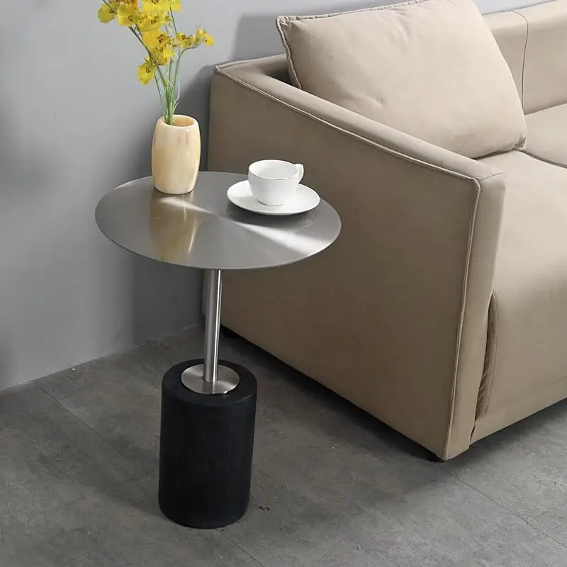 Side Tables Bedroom Nordic Coffee Table Industrial Style Cylindrical Living Room Side Table Ornaments Modern Simple Metal