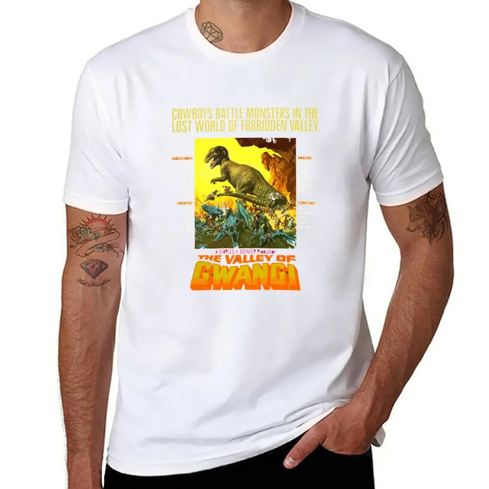 

The Valley of Gwangi T-Shirt anime tshirt t shirts for man cotton T-Shirt