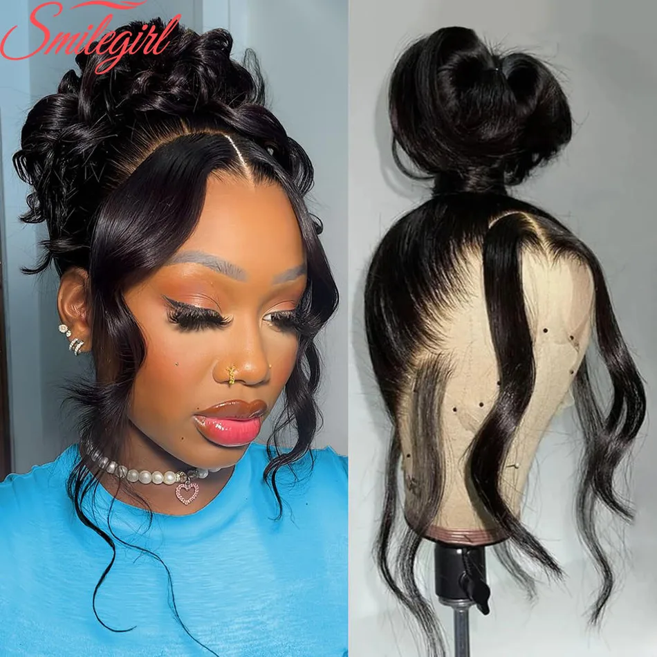 

Body Wave 360 Lace Front Wigs Human Hair 30 Inch Hidden Strap HD Lace Front Wigs Human Hair Drawstring Pre Plucked Wig For Women