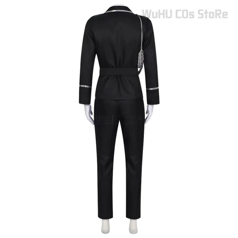 Aki Myojin Cosplay Costume Sweet Punishment Watashi Wa Kanshu Senyou Pet Guard Uniform Hat Whip Purple Short Wig Men Cos Suita;6