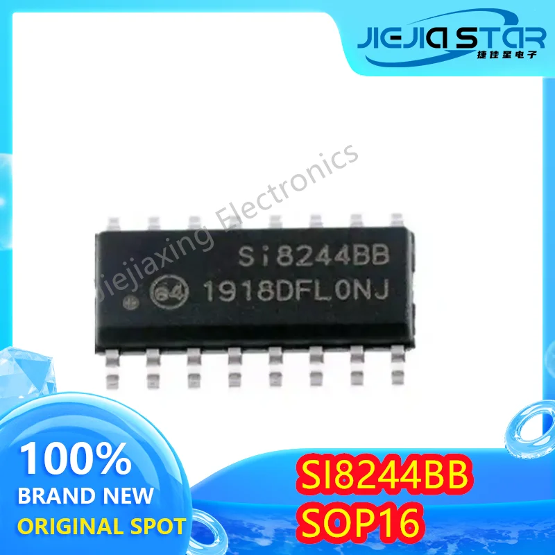 SI8244BB-D-IS1R 전자 제품, 클래스 D 오디오 드라이버 칩, IC SOP-16, SI8244BB, 100% 브랜드 신제품, 무료 배송, 10 개