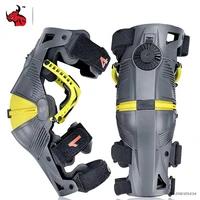 Rodilleras de Motocross para montar en carretera todoterreno, equipo de protección antideslizante ajustable con acolchado de Gel, armadura de exoesqueleto