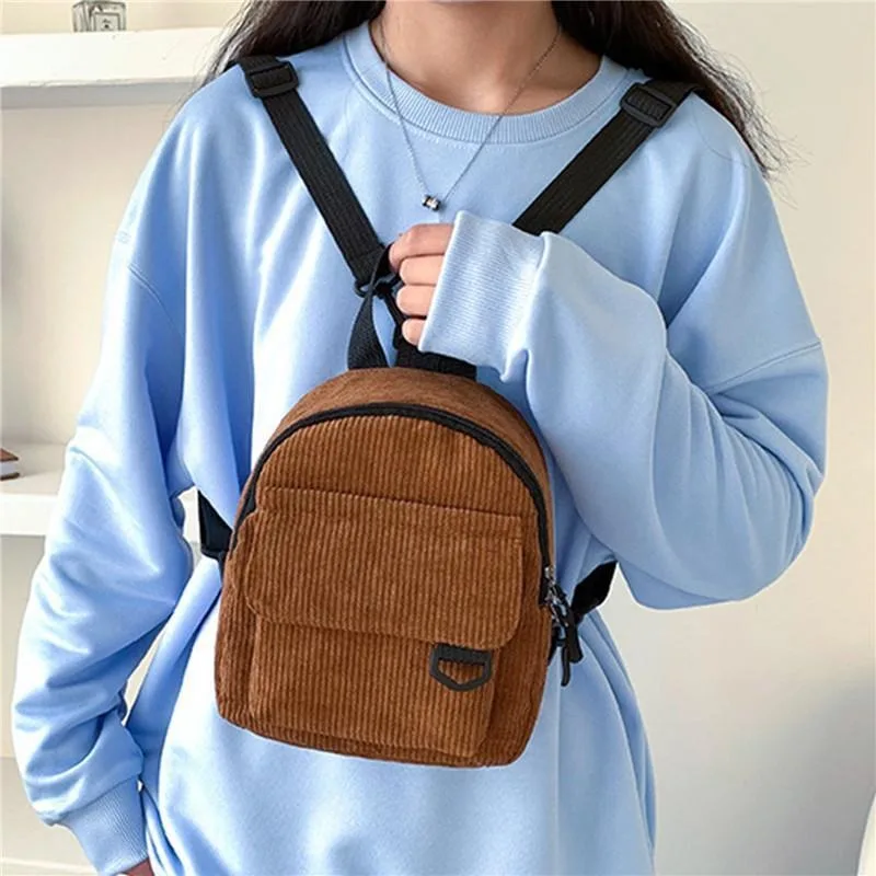 Mini Backpack Women Small Shoulder Bag Teenage Girls Multi-Function Small Bagpack Female Phone Pouch Weekend Travel Backpacks