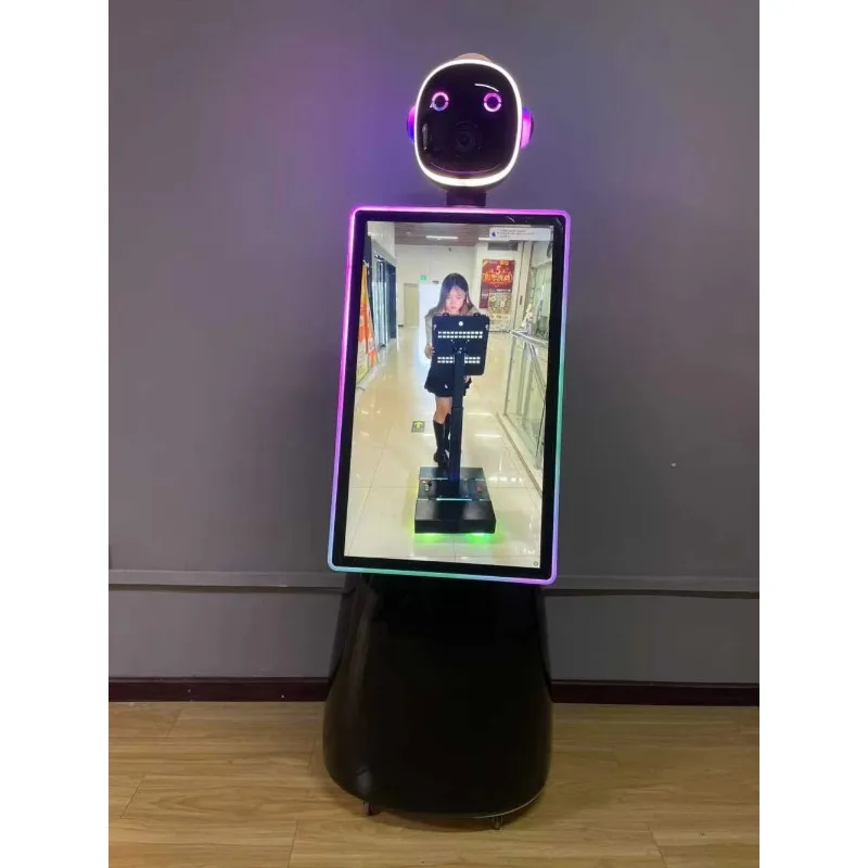 Wholesale New Robotic Photo Booth iPad Camera Phone Booth with Automated Arm Selfie Robot for Party Wedding Event Factory Price