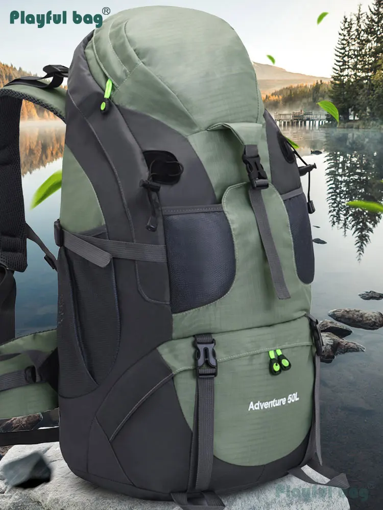 Mochila táctica impermeable – Gran capacidad para montaña y senderismo - imagen 2