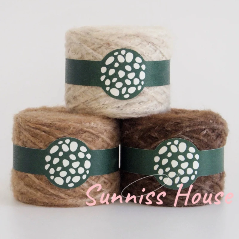 

50g Marshmallow Featured Crochet Yarn，Fluffy Soft Blended Woven Yarn，Handmixed Dyed Crochet Bag Scarf Long Wool Thread