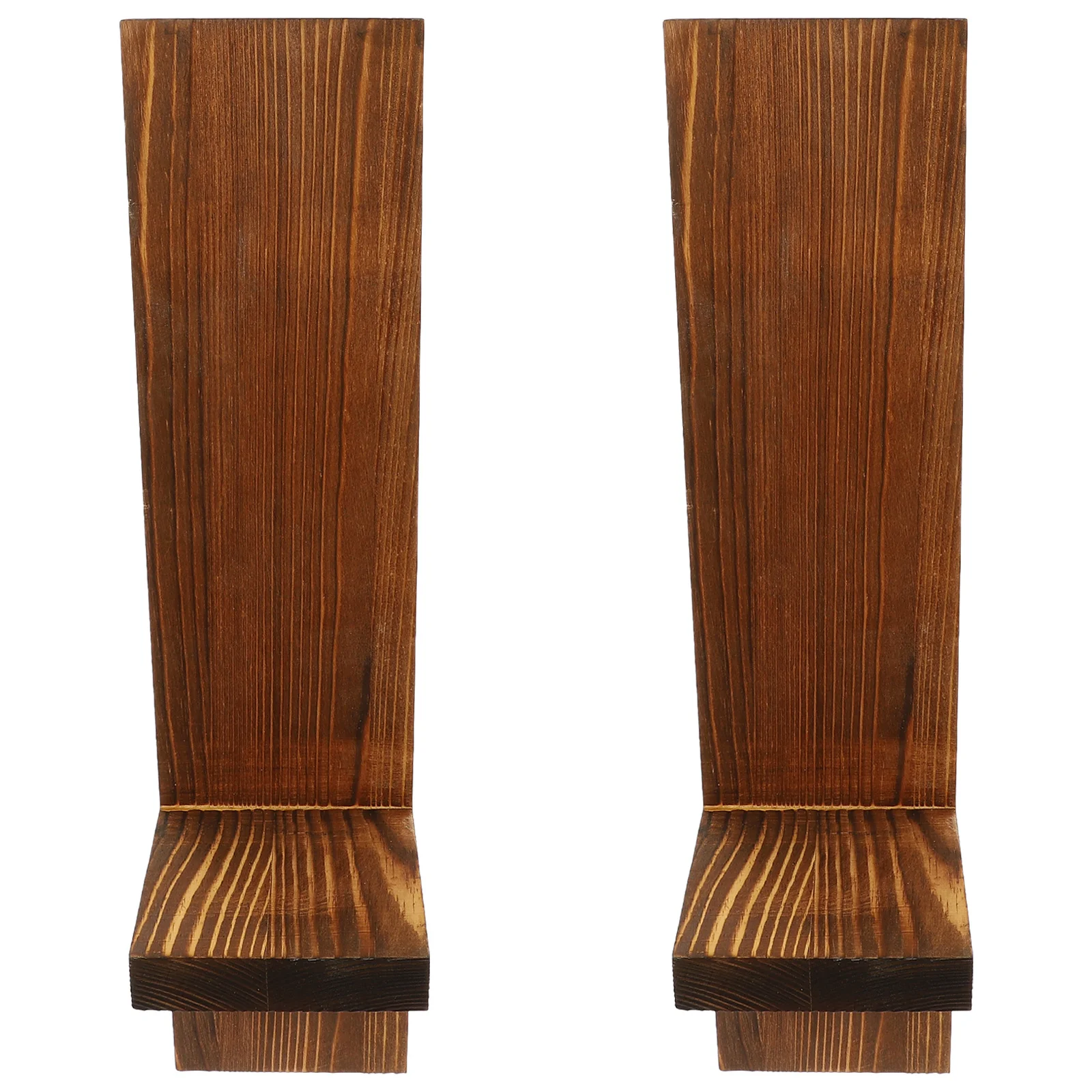 

1Pair Wall Sconce Holder Modern Art Wooden Holder Decor for Indoor Outdoor Wedding Centerpiece Warm Atmosphere