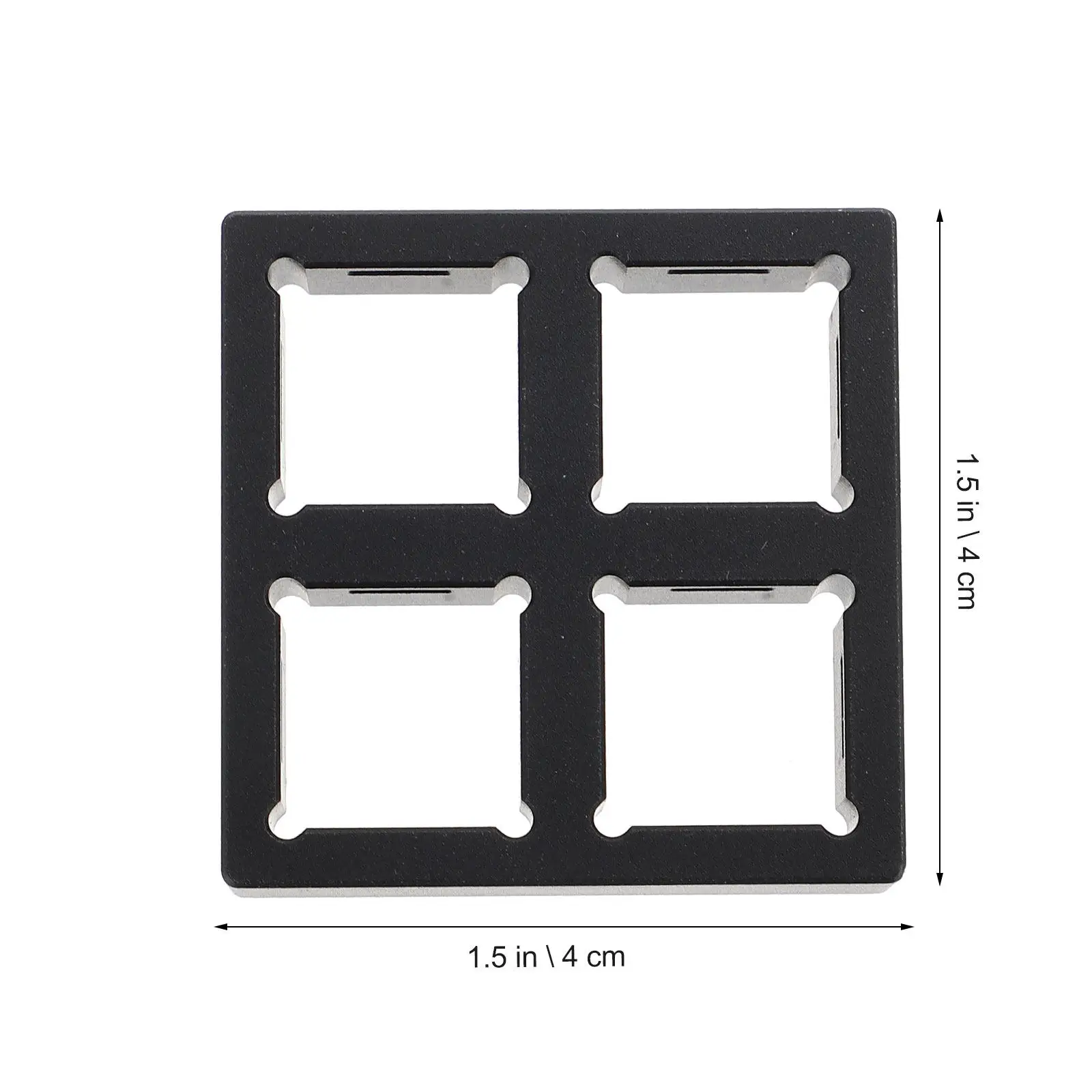 Tester Base Aluminum Construction Cnc Precision Cut Electroplated Surface Rounded Edges Mechanical Keyboard
