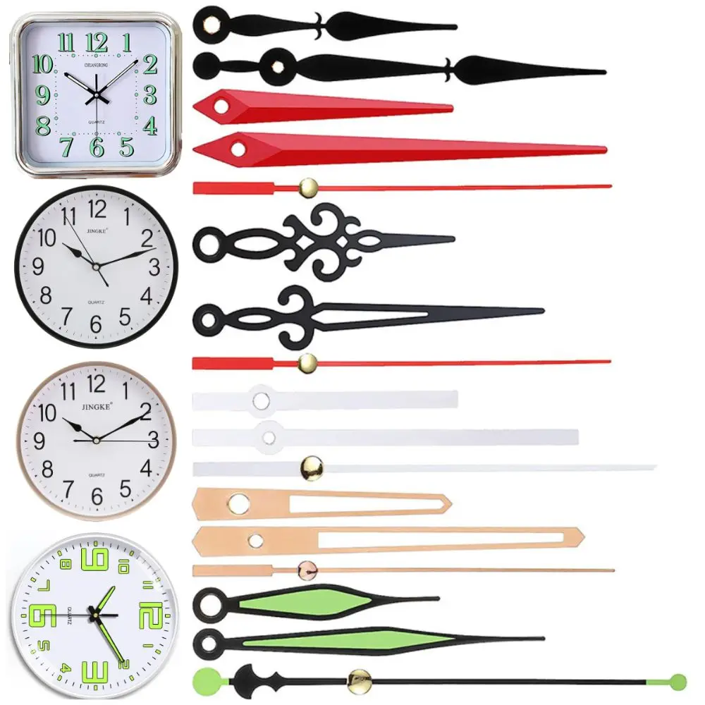 6/10/14 Set Multicolor Clock Hands Mixed Pattern DIY Accessories Hour/Minute/Second Pointer Tool Multiple Sizes Clock Parts