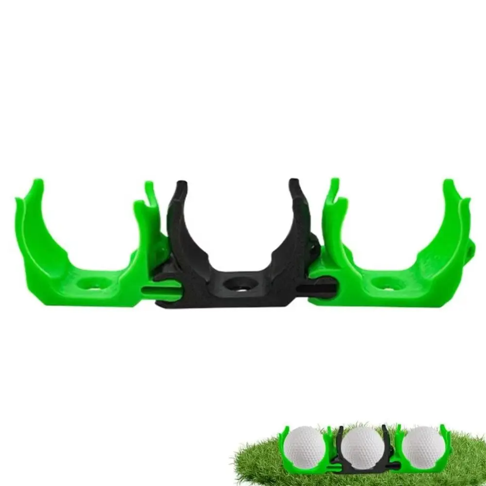 

3pcs/set Three-ball Golf Ball Holder 3X Display Lightweight Golf Ball Rack Plastic Fall Resistant Golf Ball Organizer Golfers