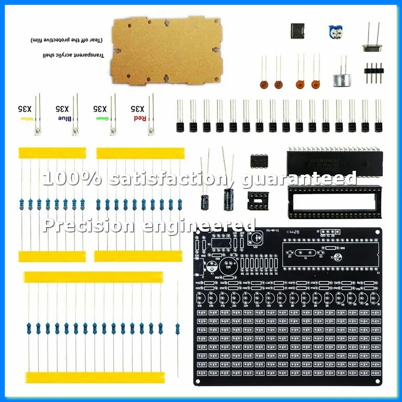 DIY Sound Control LED Music Electronic Kits Audio Frequency Display PCB Soldering Project Practice DIY Electronic Kit-A07G