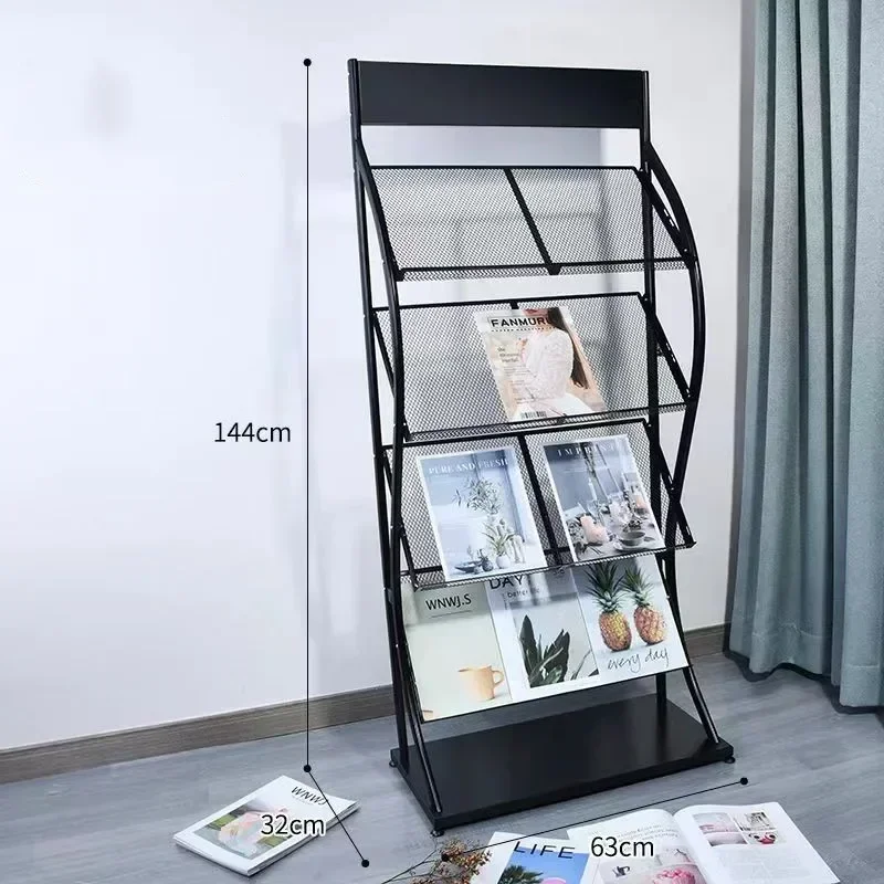 Factory sale magazine and newspaper advertising office display rack