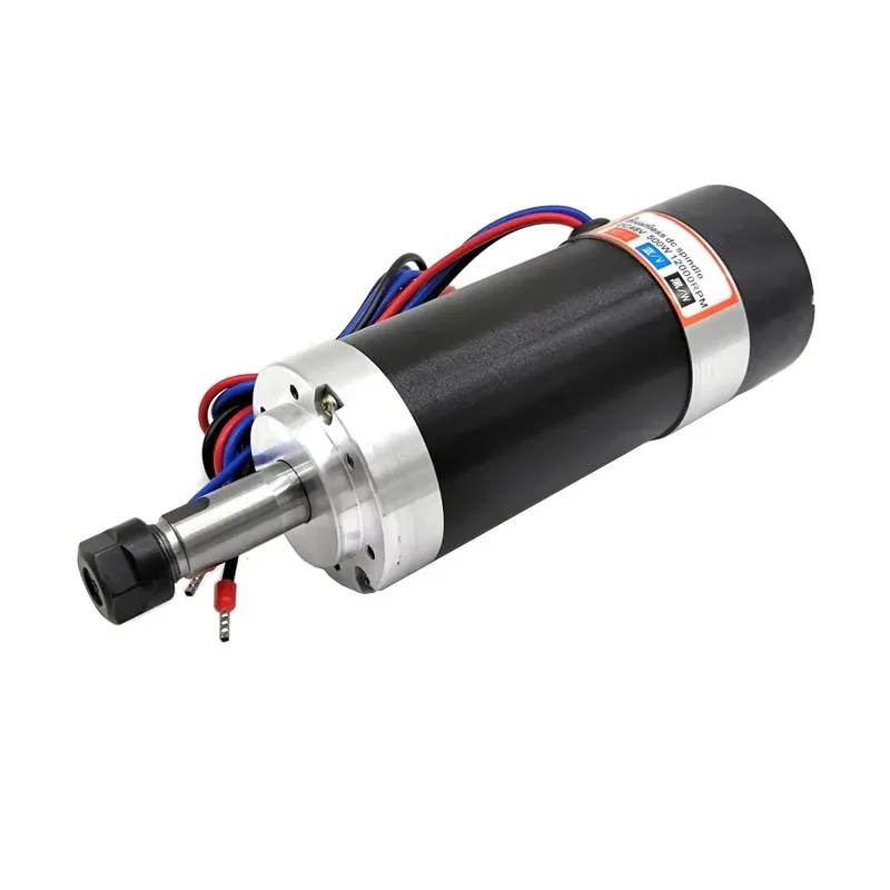 CNC Spindle 48V 500W Spindle 12000rpm Motor 400hz BLDC DC Spindle ER11 55MM Clamp for Milling Machine