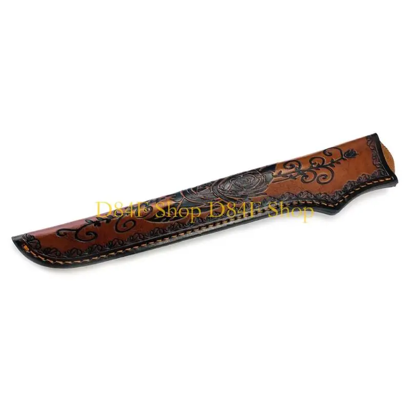 D84F Leather Cutter Sheath Outdoor Leather Sheath Fixed Cover Thickened Knifed Cover Outdoor Leather Case Replacement