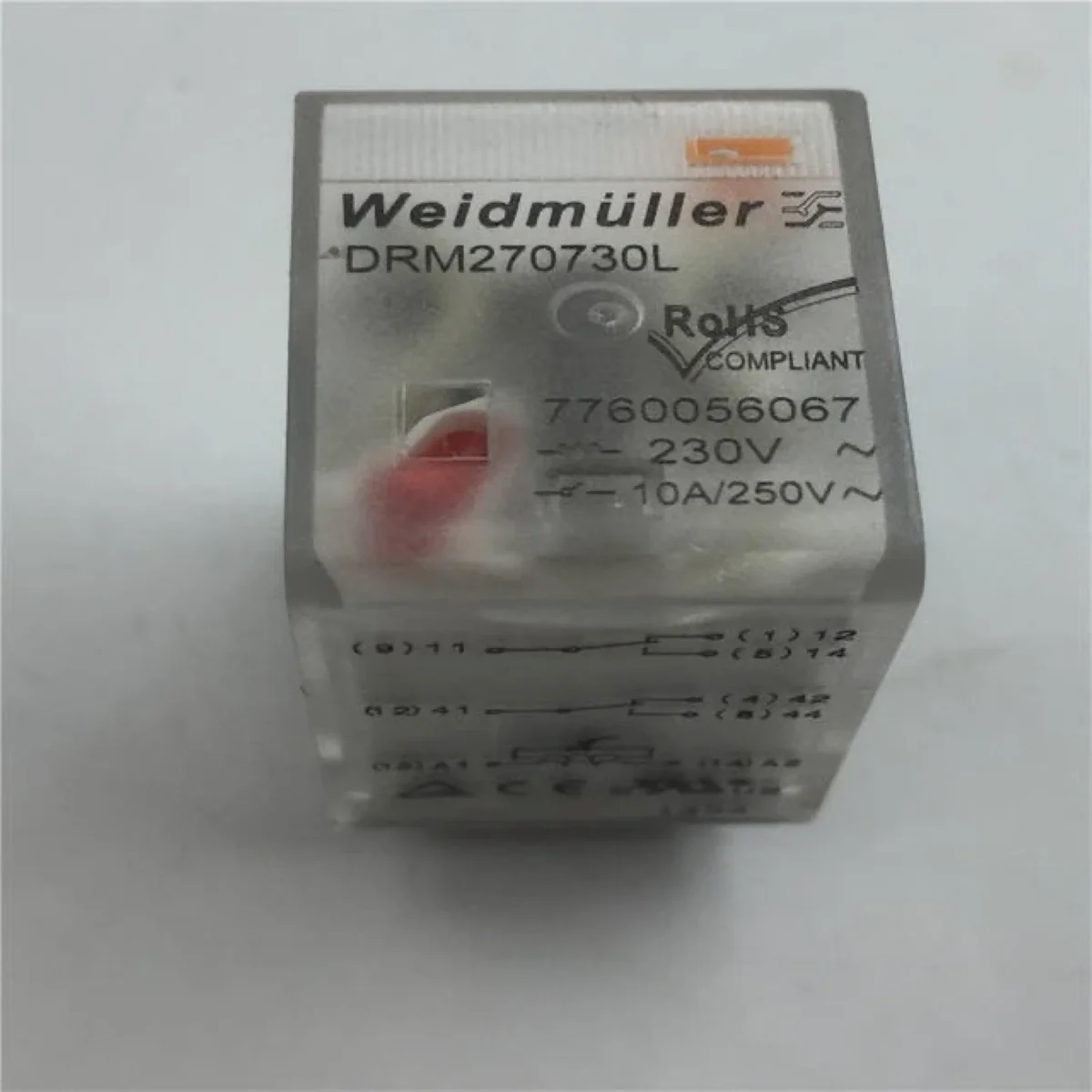 DRM270730L 7760056067 220VAC | 2NO+2NC | 10A DRM with LED relay
