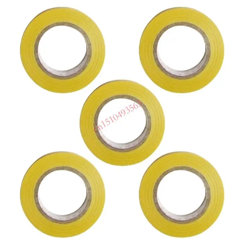 

5 Roll Racquet Finishing Tapes Badminton Squash Compound Sealing Tape Easy Use 448C