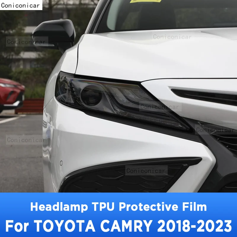 

For TOYOTA CAMRY 2018-2023 TPU Car Exterior Headlights Anti-Scratch Protective Film Cover Headlamps Repair Accessories Sticker