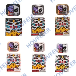 6 colori prospettiva scheletro anatomia Building Blocks Halloween Zombies fantasma film cimitero vampiro scheletro mattoni regalo D8005