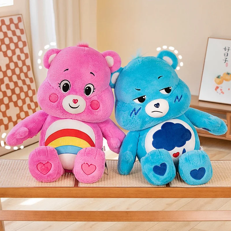 Große Größe Regenbogen Bär Plüsch niedlichen Anime Teddybär Spielzeug ausgestopfte Puppe Sofa Kissen Kissen Kawaii Raum dekor Weihnachts geschenke