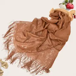 Breathable  Stylish Shoulder Decoration Lady Head Wrap Lace Women Summer Scarf Thin   Clothes Accessory