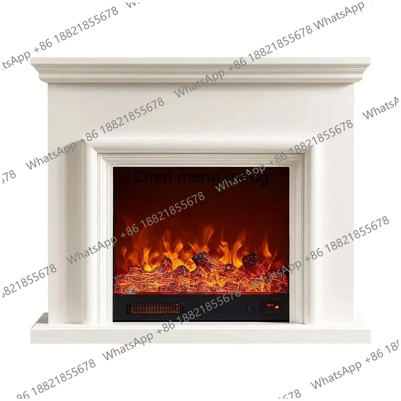 CC182 French simple fireplace decorative cabinet solid wood porch cabinet, fireplace home living room decorative heating