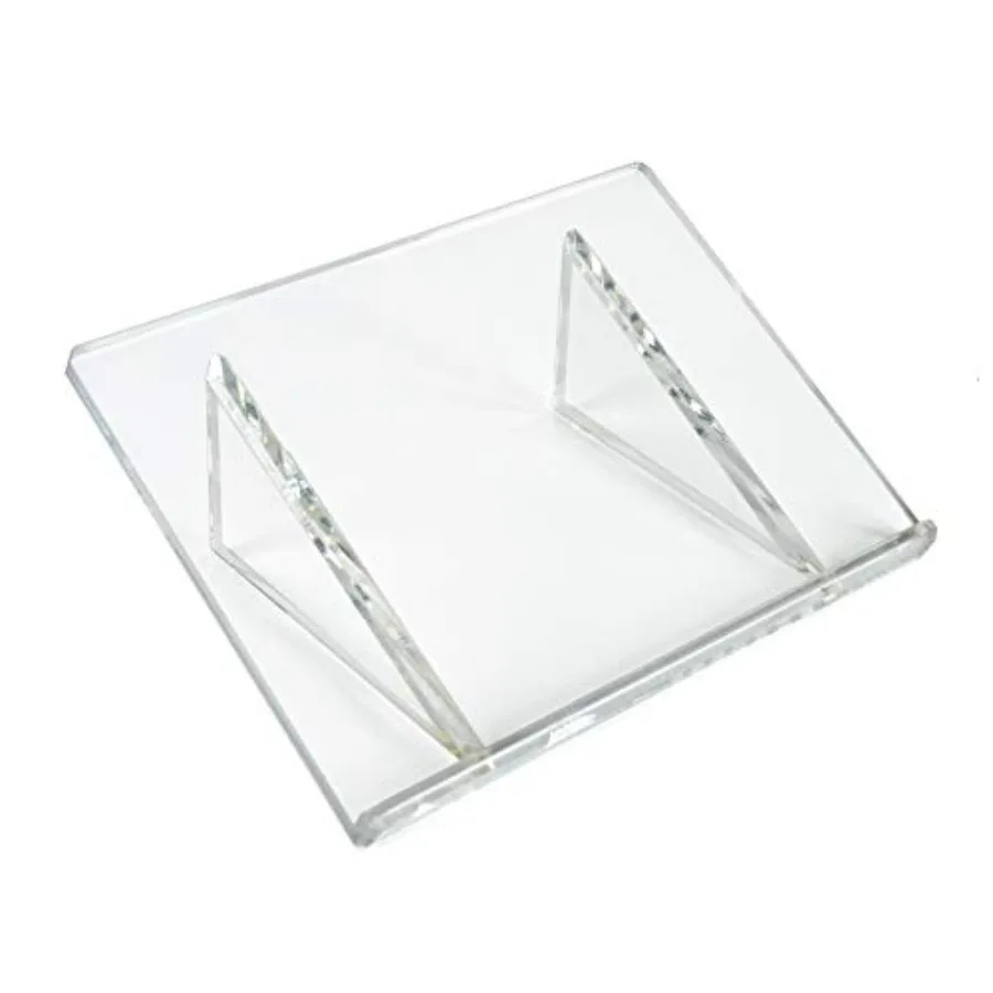 

Подставка для книг из акрила класса люкс, толщиной 1/2 дюйма, 18 x 12 x 5 дюймов, прозрачная, для книг и документов