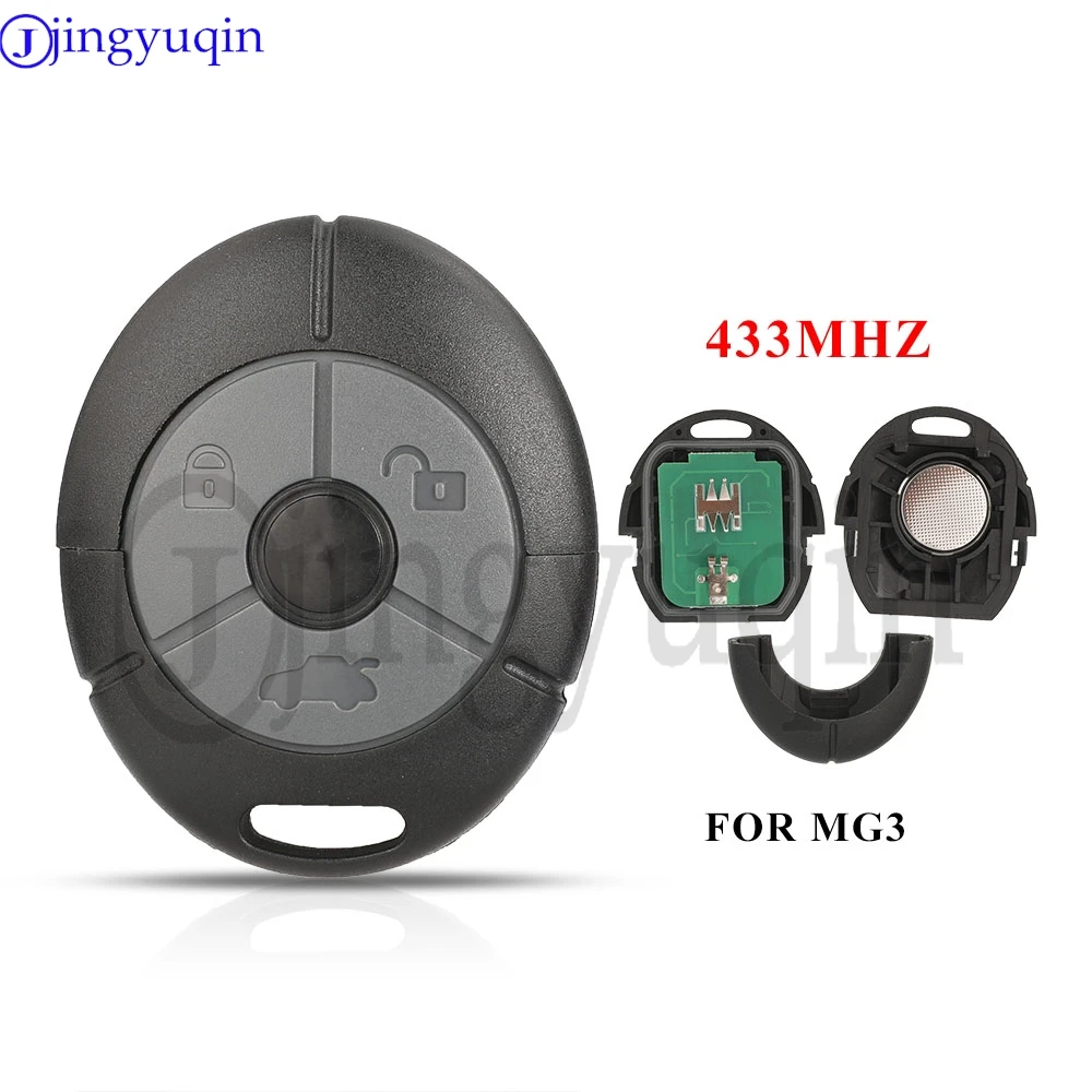 jingyuqin 3 Buttons 433Mhz Remote Car Key For Rover 25 45 MG 3 TF ZR ZS Lifting 2004+ Auto Keyless Control Fob