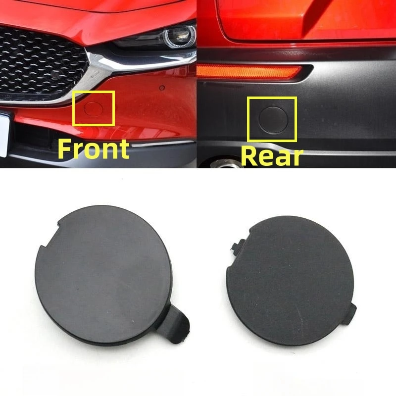 

Front Rear Bumper Towing Eye Hook Cover Trailer Cap Lid For Mazda CX30 CX-30 2020 2021 2022 2023