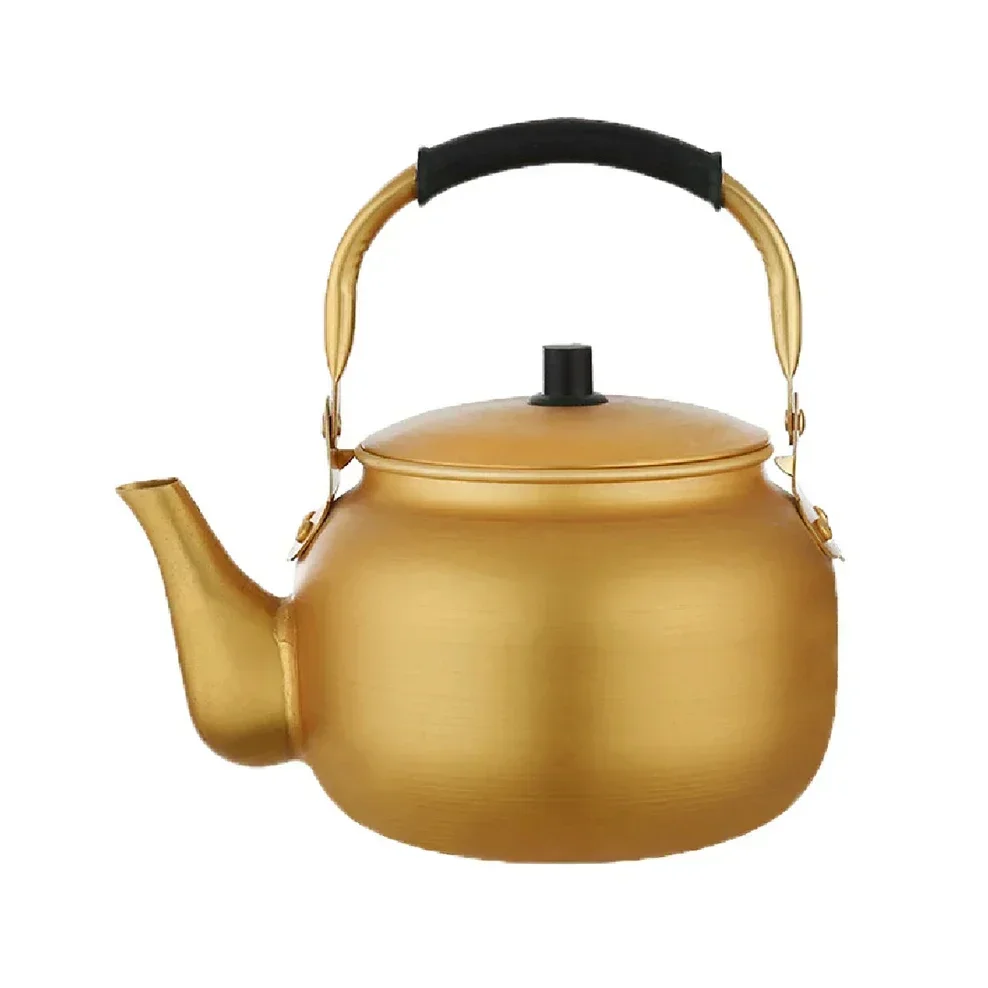 10L High Capacity Yellow Aluminum Boil Water Kettle Korean Style Rice Jug Thick Boiling Water Pot Aluminum Kettle For Kitchen