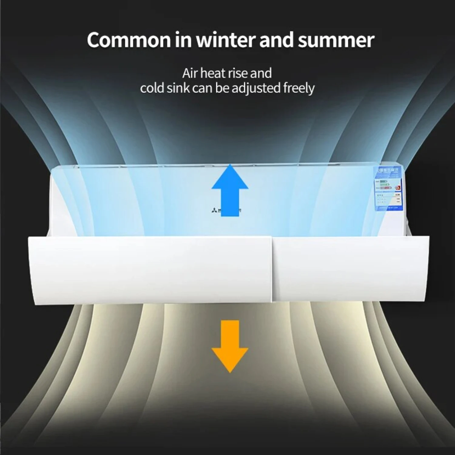 احفظ لطفلك الصغير مع درع الرياح الواقي القابل للتعديل لتكييف الهواء للرضع - مضاد للنفخ المباشر، غطاء غبار