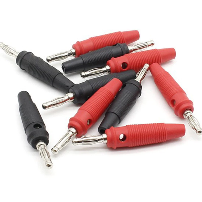4pcs New 4mm Plugs Musical Speaker Cable Wire Pin Banana Plug Connectors