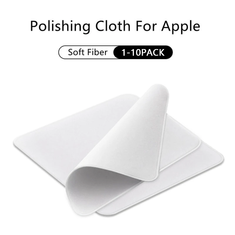 1:1 Polishing Cloth For Apple iPhone Screen For Apple Watch iPad Mac iPod Display Delicate Cleaning Cloth Dust Remover Polish